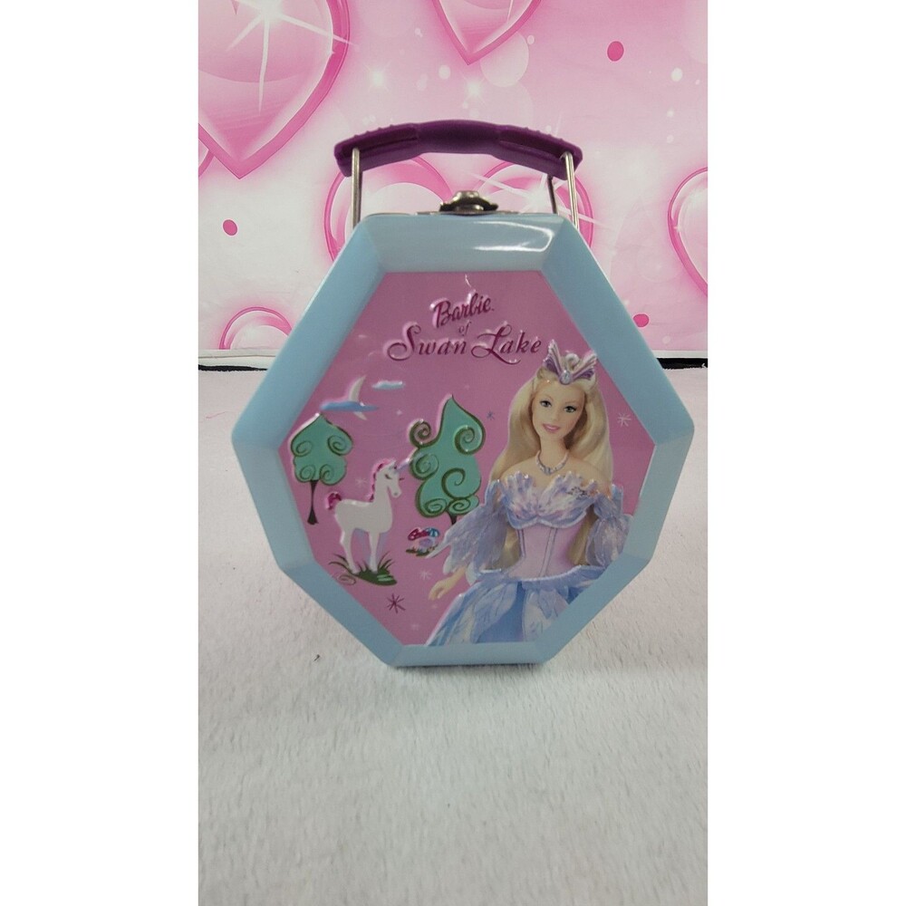 Barbie of Swan Lake Vtg 2003 Mini Metal Tin Lunch Box Purse Frankford Candy Y2K